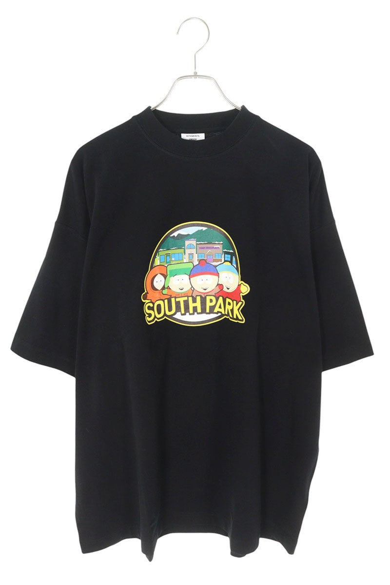 Vetements 25SS SOUTHPARK Print T-Shirt Black Size M
