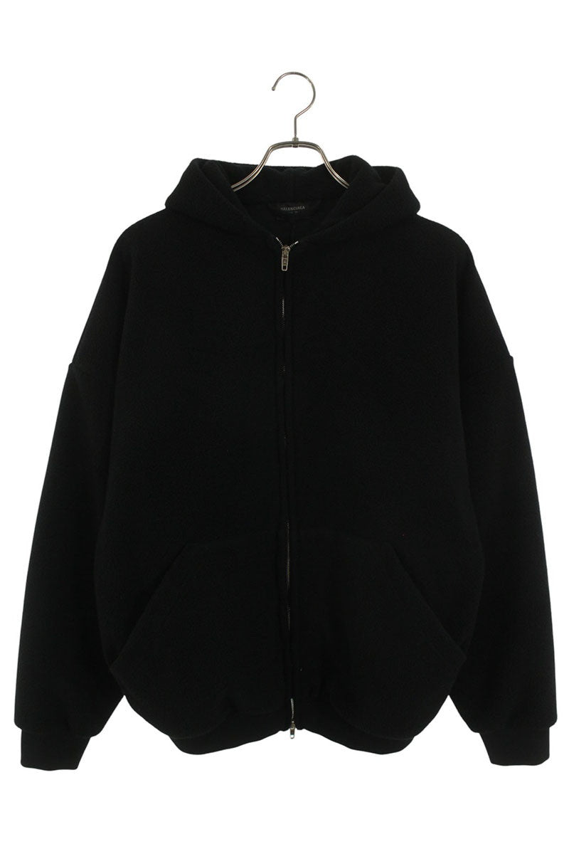Vintage Balenciaga Tops - BALENCIAGA Back Logo Embroidered Hoodie Black Size S - Authentic Archive