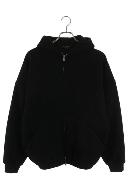 Vintage Balenciaga Tops - BALENCIAGA Back Logo Embroidered Hoodie Black Size S - Authentic Archive