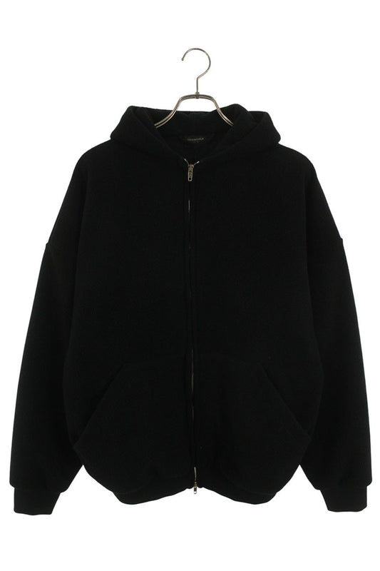 Vintage Balenciaga Tops - BALENCIAGA Back Logo Embroidered Hoodie Black Size S - Authentic Archive