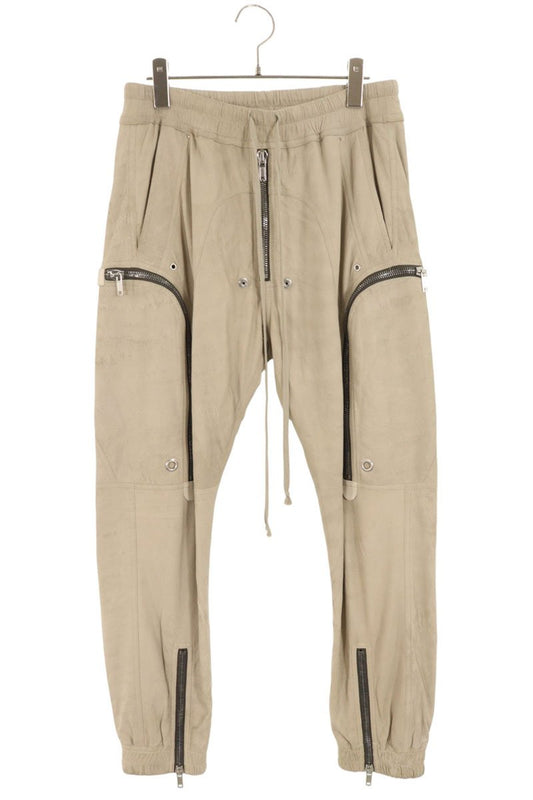 Rick Owens LBA Leather Long Pants Beige Size 48