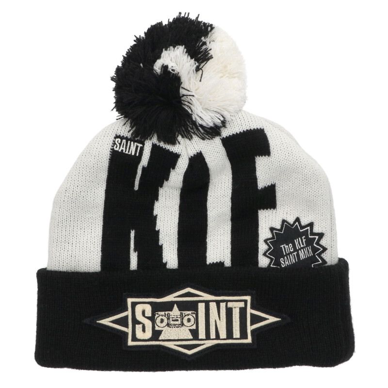 Saint Michael 25AW KLF Beanie White x Black