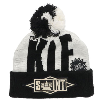 Saint Michael 25AW KLF Beanie White x Black