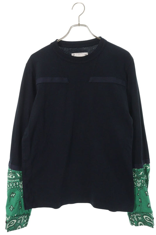 Sacai Long Sleeve T-Shirt Blue x Green Size S