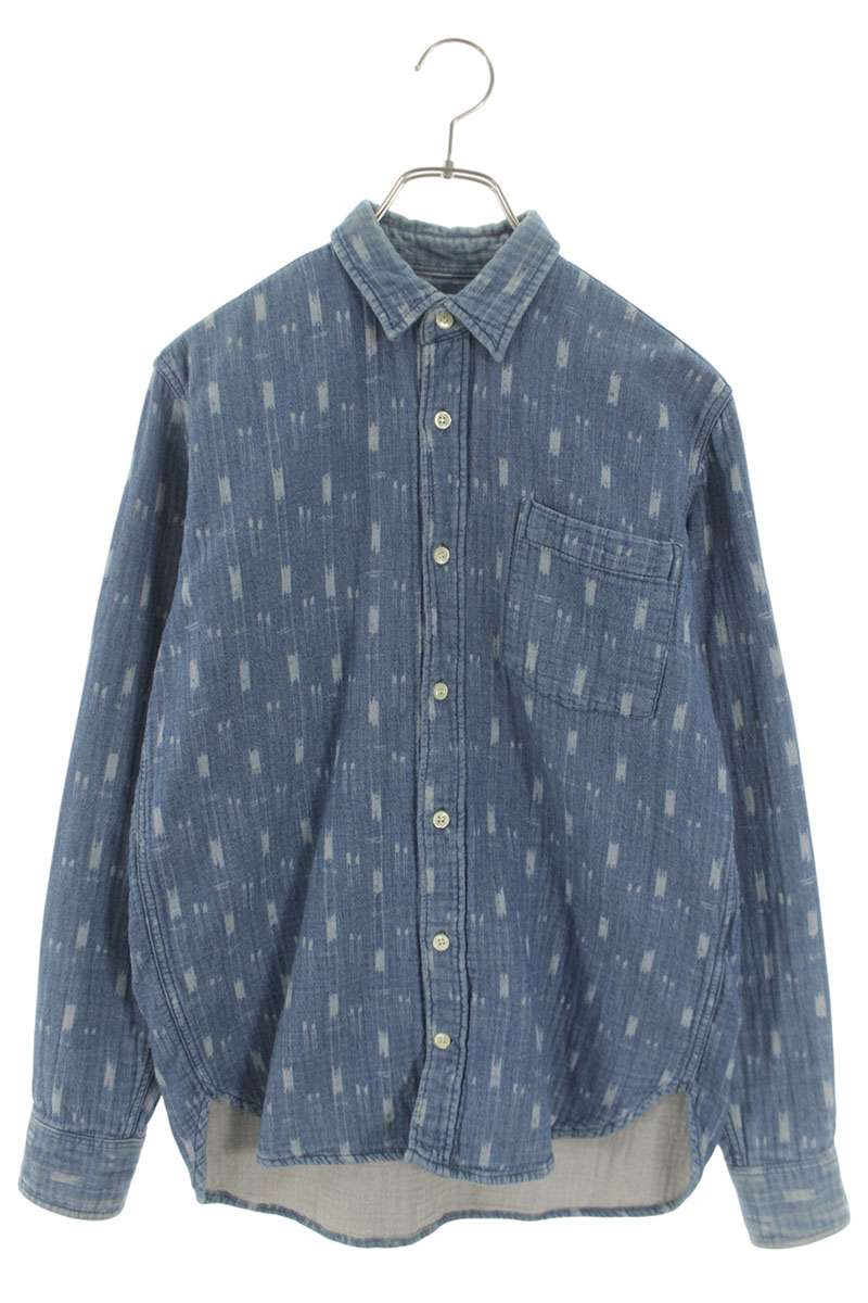 Our Legacy Cotton Denim Long Sleeve Shirt Blue Size XS