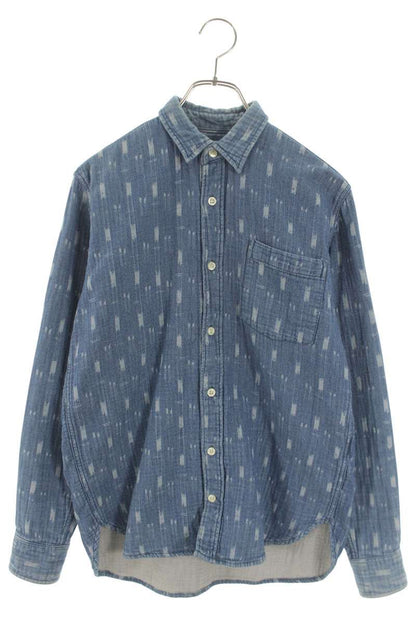 Our Legacy Cotton Denim Long Sleeve Shirt Blue Size XS