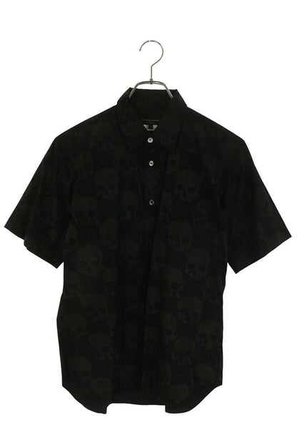 Vintage Comme des Garcons Tops - COMME des GARCONS HOMME PLUS Skull Print S/S Shirt Black Size XS - Authentic Archive