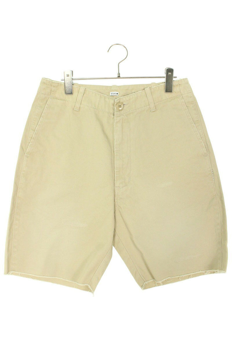 SEQUEL 23SS Logo Print Pants Beige Size US 30