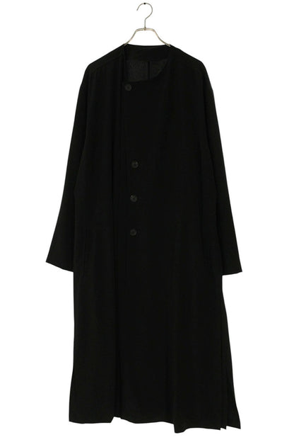 YOHJI YAMAMOTO POUR HOMME 22SS Collarless Coat Black Size S