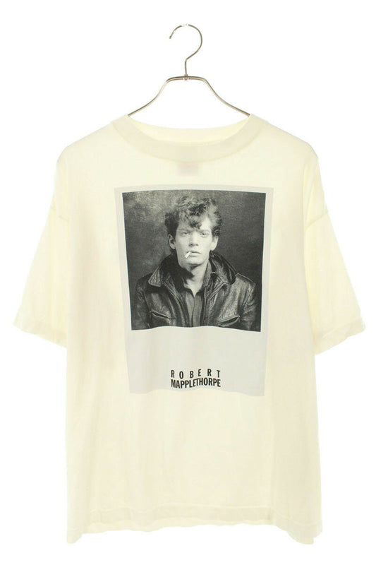Saint Michael Print T-Shirt White Size L