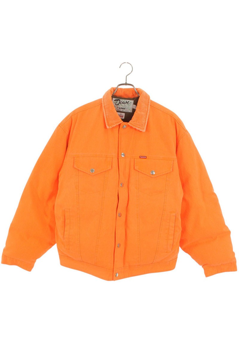 Supreme Canvas Down Trucer Jacket Orange Size L