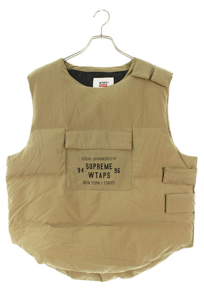 Supreme x Wtaps 21AW Tactical Down Vest Beige Size S