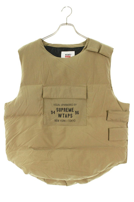 Supreme x Wtaps 21AW Tactical Down Vest Beige Size S