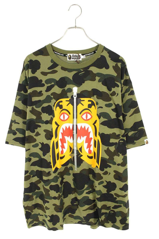 Bape Fur Print T-Shirt Green Size 3XL