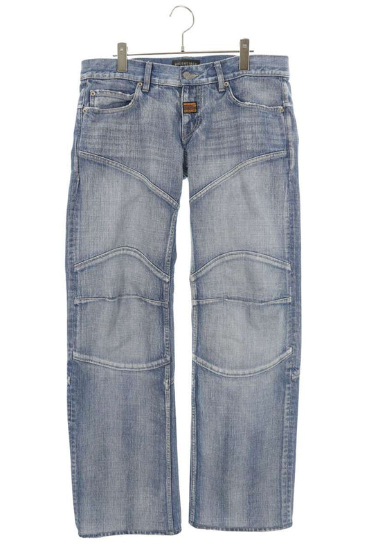 BALENCIAGA 25SS Washed Denim Pants Blue Size 32