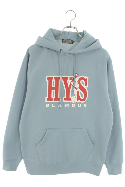 Hysteric Glamour HYS UNIVERSITY Print Hoodie Blue Size L