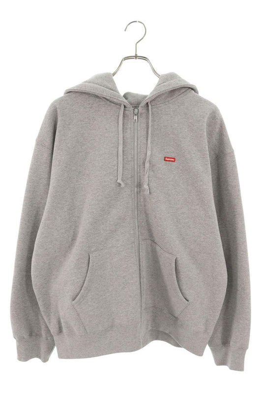 Supreme 25SS Small Box Zip Up Hooded Sweatshirt Gray Size L
