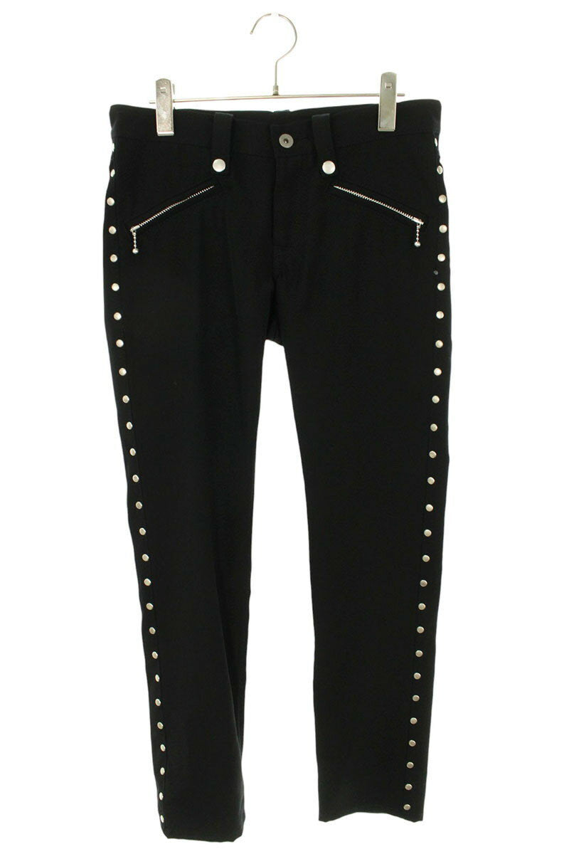 Junya Watanabe 07AW AD2007 Stud Long Pants Black x Silver Size 30