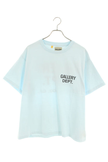 Gallery Dept. Logo Print T-Shirt Blue x Black Size L