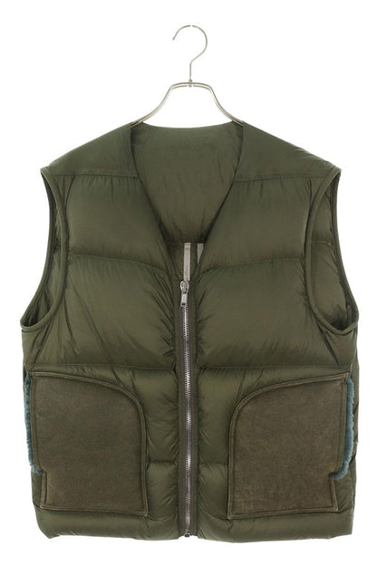 Rick Owens 22AW NZLSH2 Cargo Down Vest Green Size 50