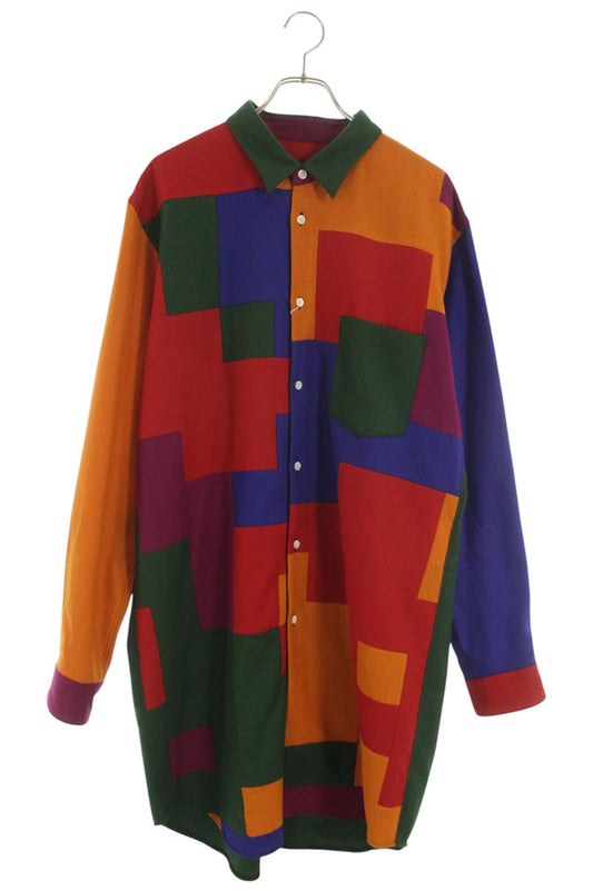 Comme des Garcons AD2025 Wool Long Sleeve Shirt Size XL