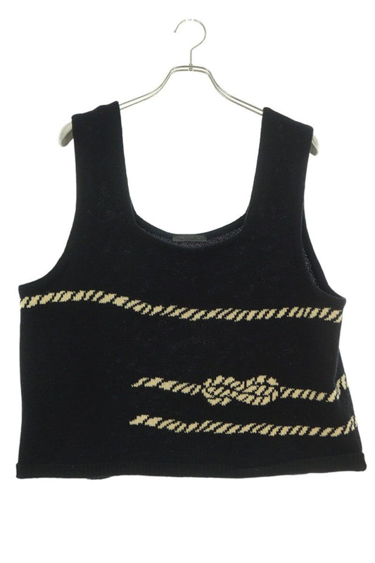 Prada 22SS Wool Knit Vest Black Size L