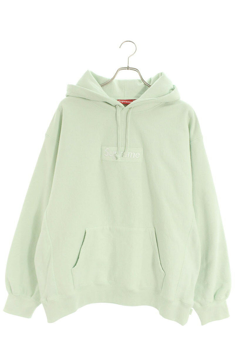 Supreme 23AW Box Logo Hooded Sweatshirt Green Size L
