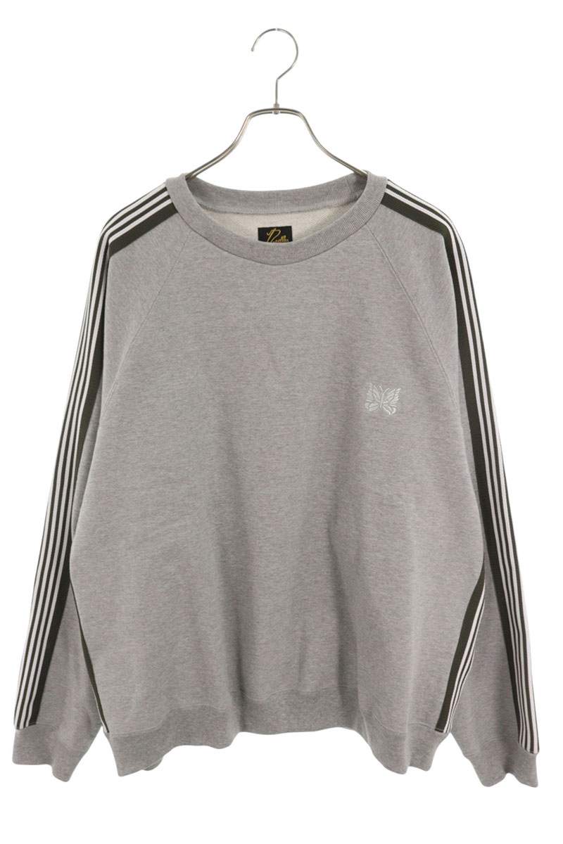 Needles sideline Embroidered Sweatshirt Gray x Green Size XL