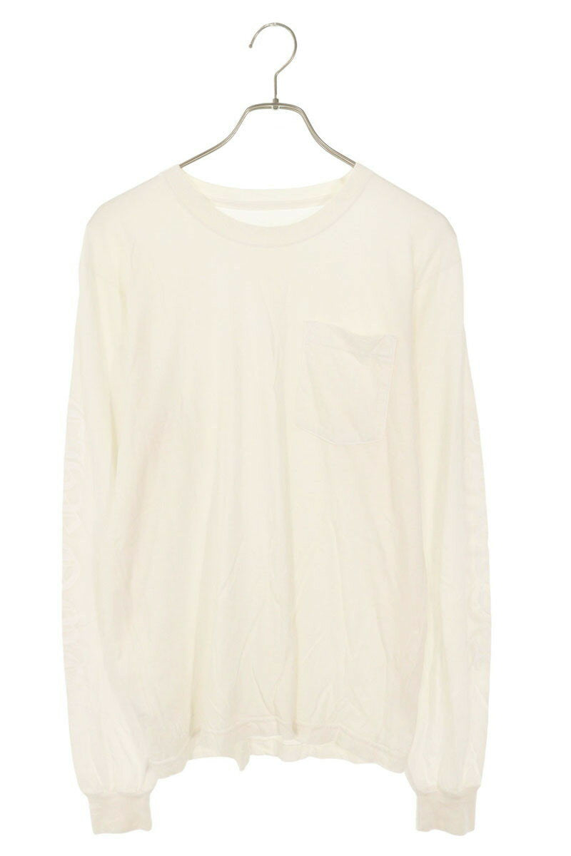 Chrome Hearts Logo Print Long Sleeve Tee White Size M