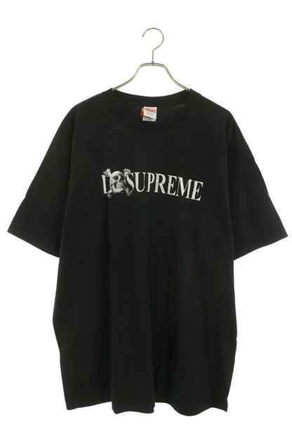 Supreme Skull tee Logo Print T-Shirt Black x White Size XL