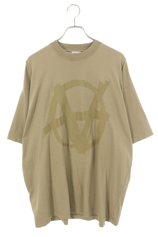Vetements Print T-Shirt Green Size XS