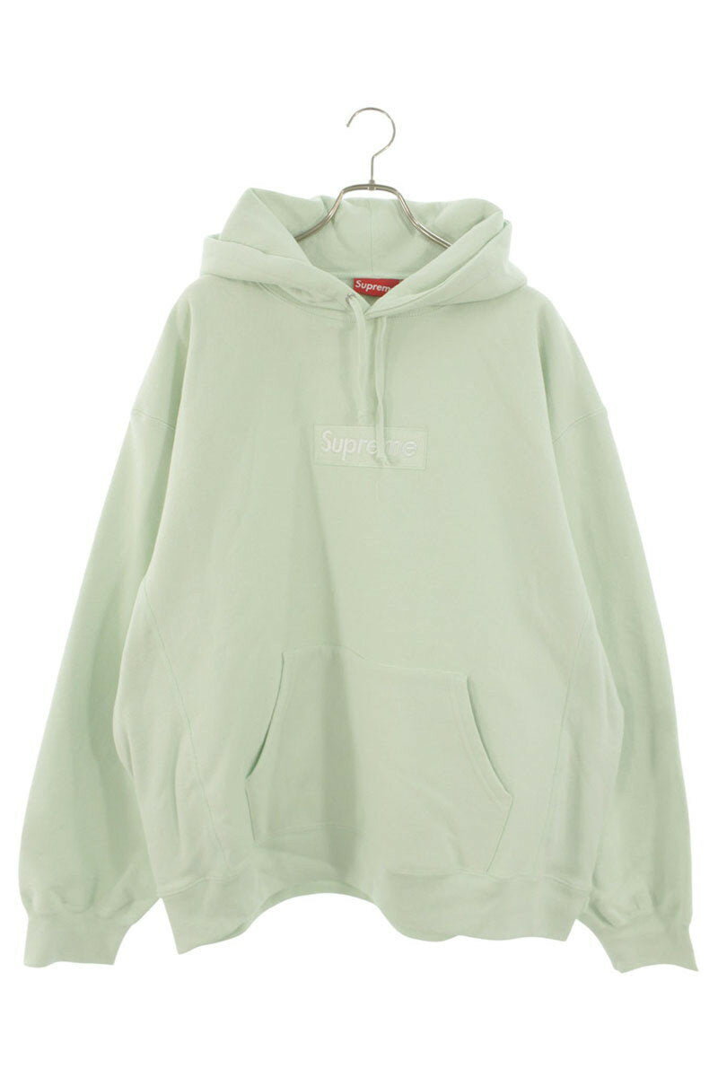 Supreme 23AW Box Logo Hooded Sweatshirt Green Size XXL