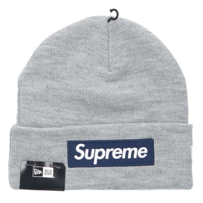 Supreme Logo Beanie Gray x Blue Size ONE SIZE