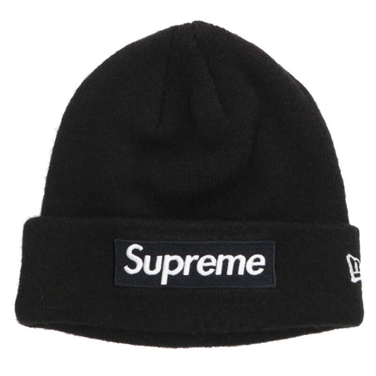 Supreme x New Era New Era Box Logo Beanie Logo Hat Black Size ONE SIZE