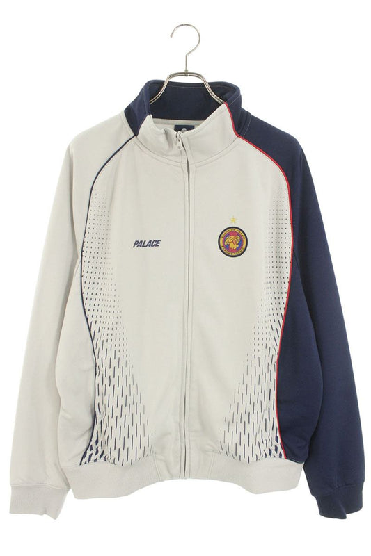 Palace pro team polyknit funnel Jacket Beige x Blue Size XL
