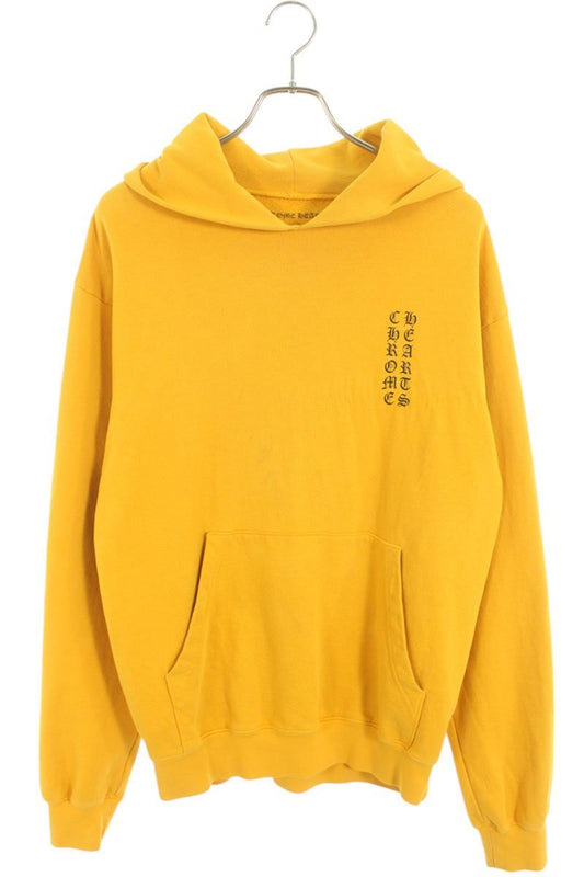 Chrome Hearts SWTSHRT PLVR Logo Print Pullover Hoodie Yellow Size M