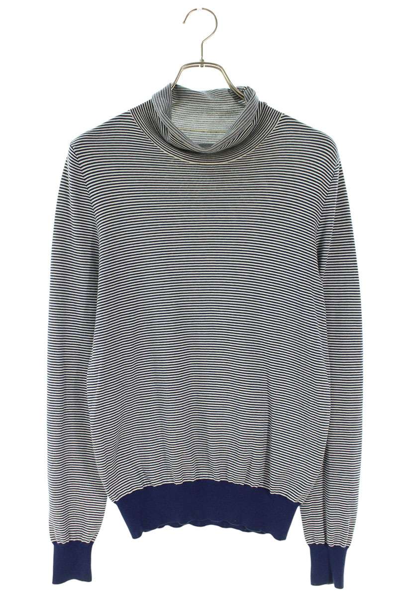Maison Margiela High Neck Boarder Knit Sweater Size S