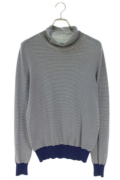 Maison Margiela High Neck Boarder Knit Sweater Size S