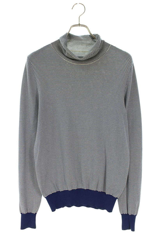 Maison Margiela High Neck Boarder Knit Sweater Size S