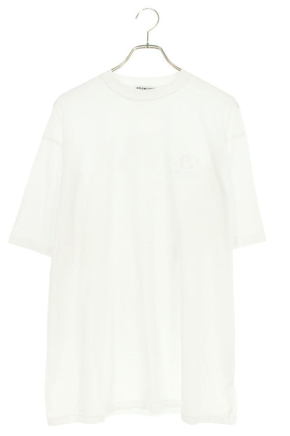 Balenciaga Logo Embroidered T-Shirt White Size 3