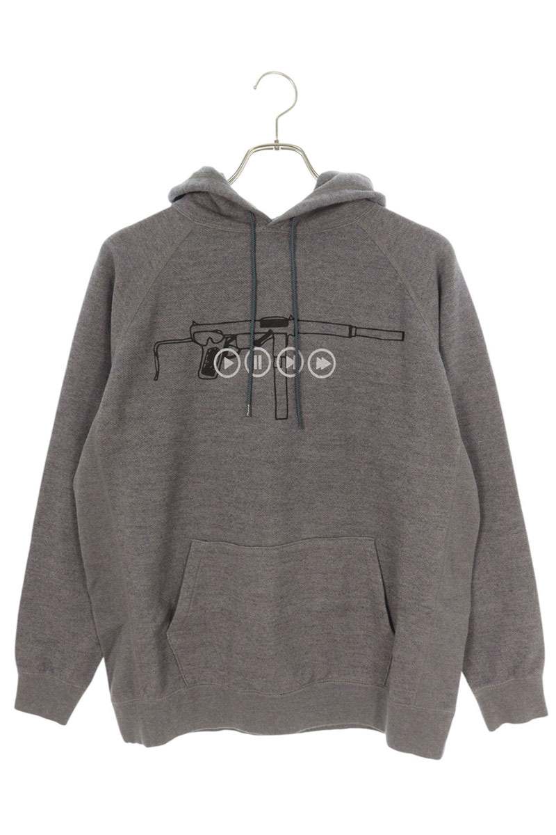 SEQUEL 22AW Logo Print Hoodie Gray Size S