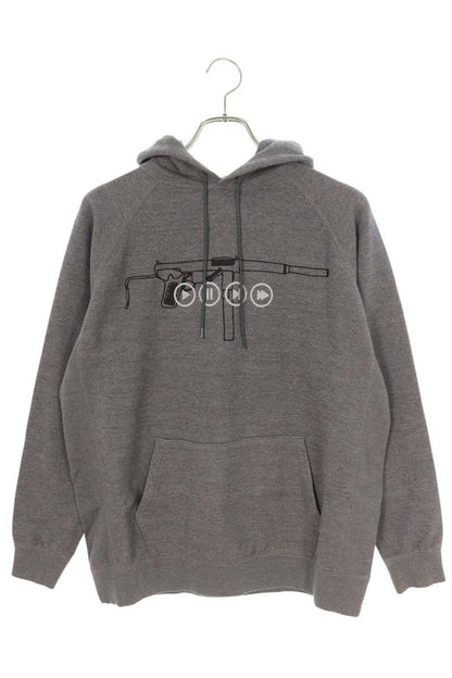 SEQUEL 22AW Logo Print Hoodie Gray Size S