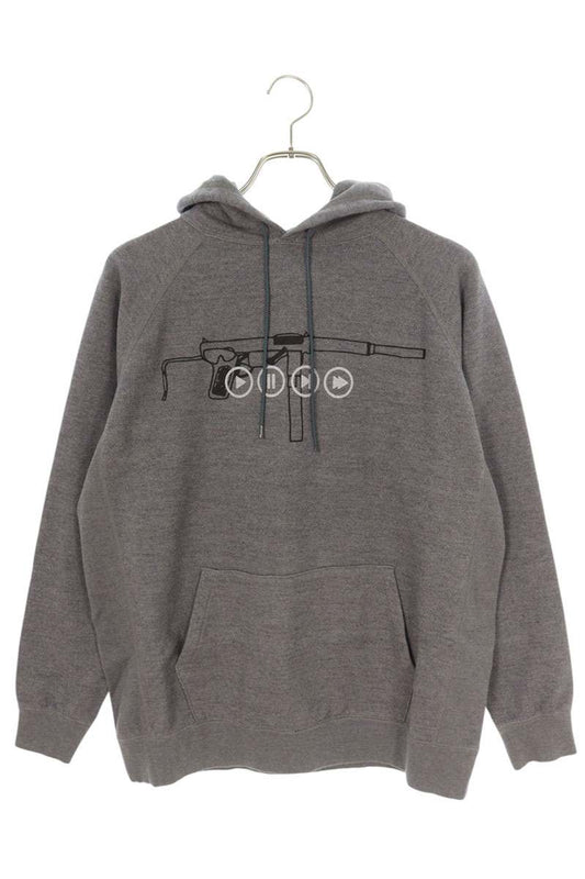 SEQUEL 22AW Logo Print Hoodie Gray Size S