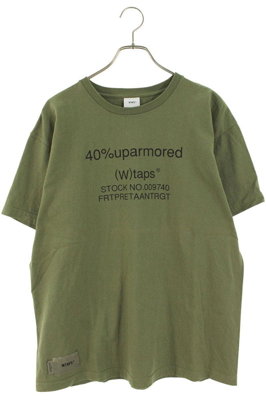 Vintage Wtaps Tops - WTAPS Printed T-Shirt Khaki Size S - Authentic Archive