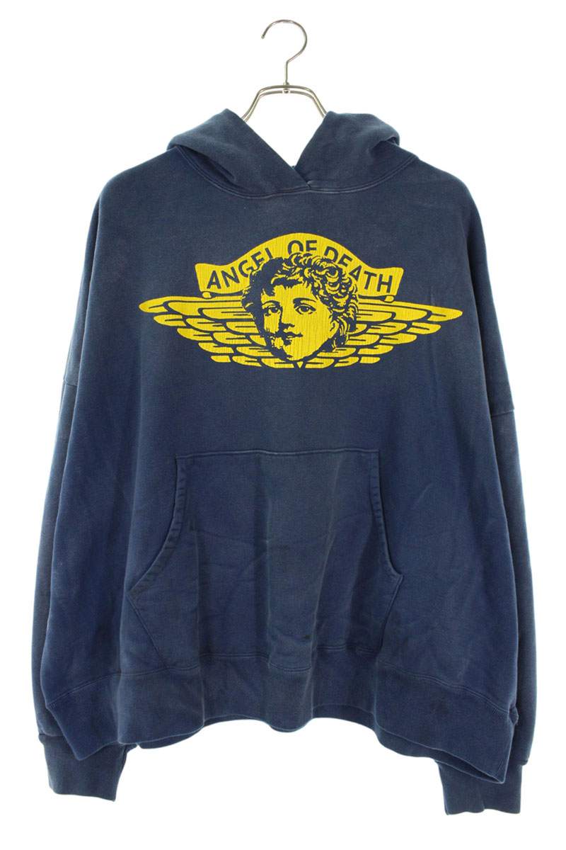 Saint Michael 24AW Vintage Hoodie Blue Size M
