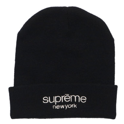 Supreme Classic Logo Beanie Black Size ONE SIZE