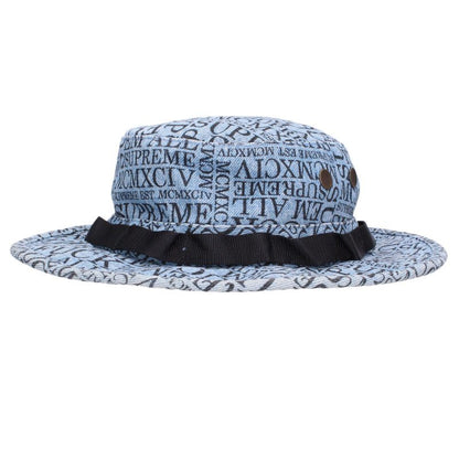 Supreme 15AW Fuck'Em All Denim Boonie Hat Blue US 32