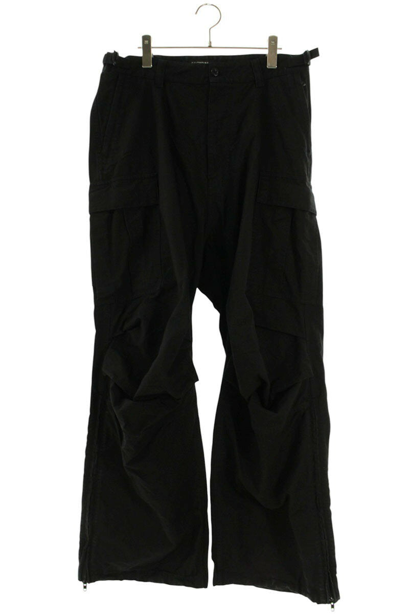 BALENCIAGA 22AW Side Zip Cargo Pants Black Size 33