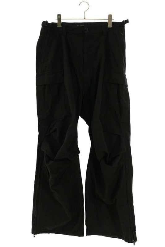 BALENCIAGA 22AW Side Zip Cargo Pants Black Size 33