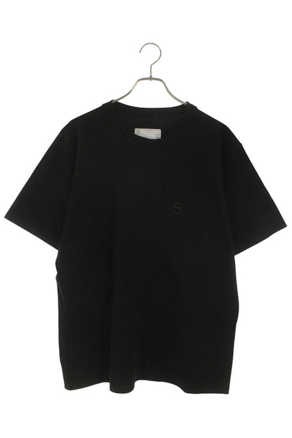 Sacai Logo Embroidered T-Shirt Black Size XL